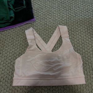Baby pink, Lululemon sports bra size 4
